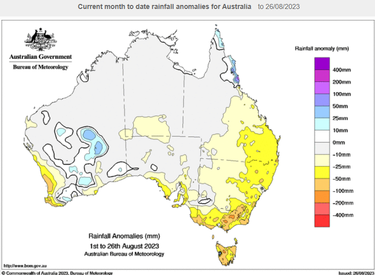 Four years since all Australian capitals drier than average